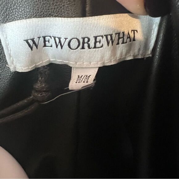 NWT WeWoreWhat Faux fur Sherpa blazer with front pockets size Medium women's - Picture 10 of 16